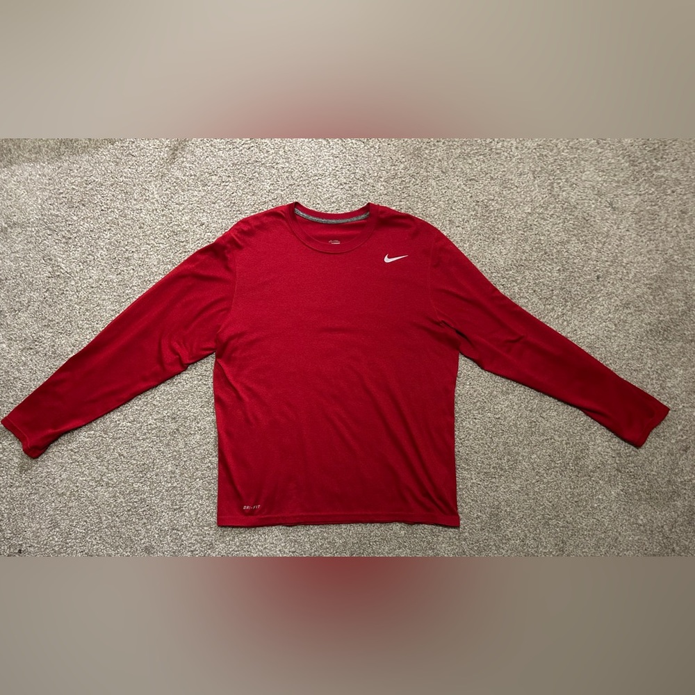 NIKE Dri-Fit Touch Men’s T Shirt Long Sleeve Size: Large
